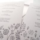 Λεπτομέρεια letterpress με θέμα λουλούδια_Κωδικός 5890