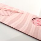 Λεπτομέρεια: Φάκελος σε χαρτί δερματίνη (σχέδιο νερά) ροζ_Κωδικός 50523