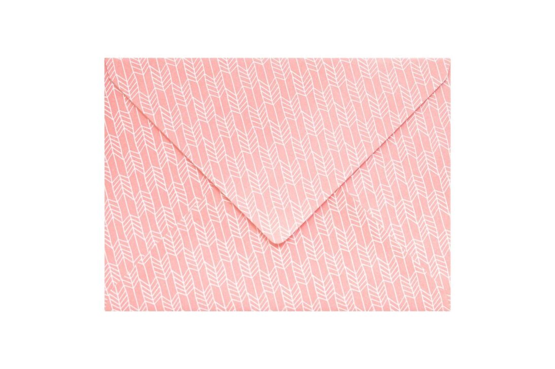 Φάκελος 16x22 λείο ροζ σχέδιο βέλη