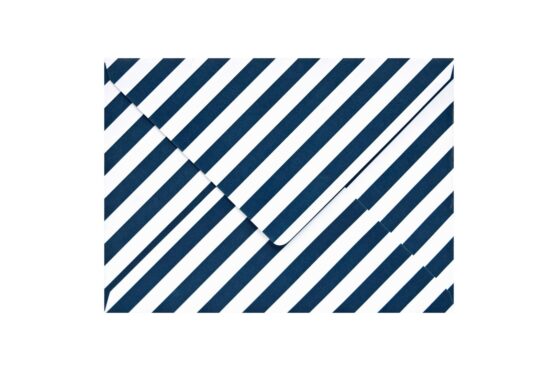 Φάκελος 16x22 λείο navy blue ρίγα