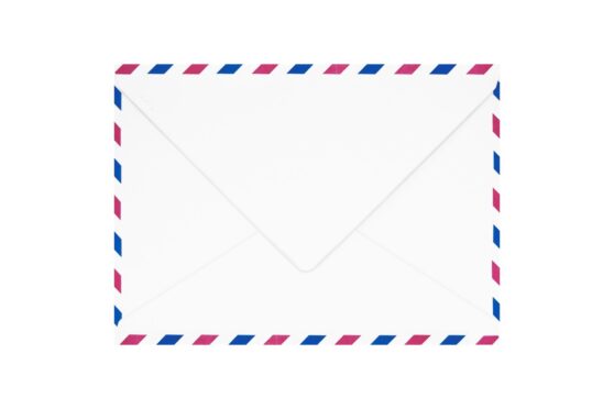 Φάκελος 16x22 υπόλευκο γκοφρέ γραμμωτό αεροπορίας δίχρωμο