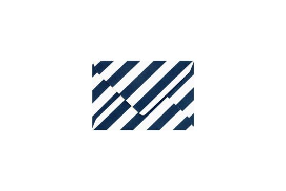 Φάκελος 7,5x11 λείο navy blue ρίγα