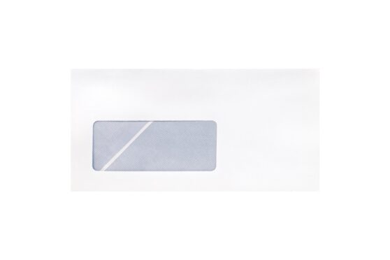 Φάκελος 11,3x22,5 λευκό γραφής ασφαλείας γομέ με αριστερό παράθυρο
