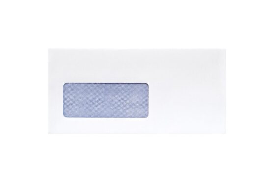 Φάκελος 11x23 λευκό γραφής ασφαλείας με αυτοκόλλητο και αριστερό παράθυρο