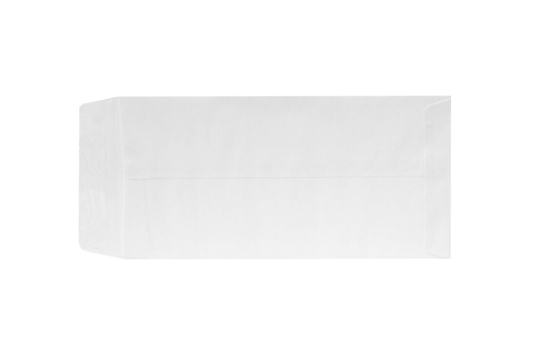 Λεπτομέρεια εσωτερικής πλευράς σακκούλας 12x29,5 λευκής γραφής με αυτοκόλλητο