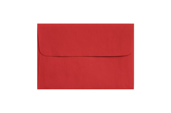 Φάκελος 12,8x18,8 κόκκινο γκοφρέ γραμμωτός
