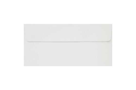 Φάκελος 11x23 λευκός οικολογικό βελούδο με αυτοκόλλητο