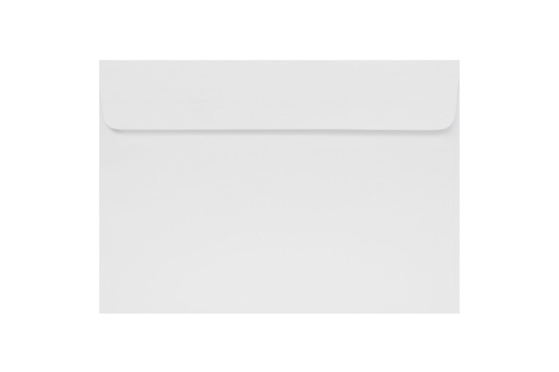 Φάκελος 16x23 conqueror υδατογραφημένο γραμμωτό λευκό με αυτοκόλλητο