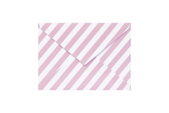 Φάκελος 13,3x18,3 λείο ροζ ρίγα