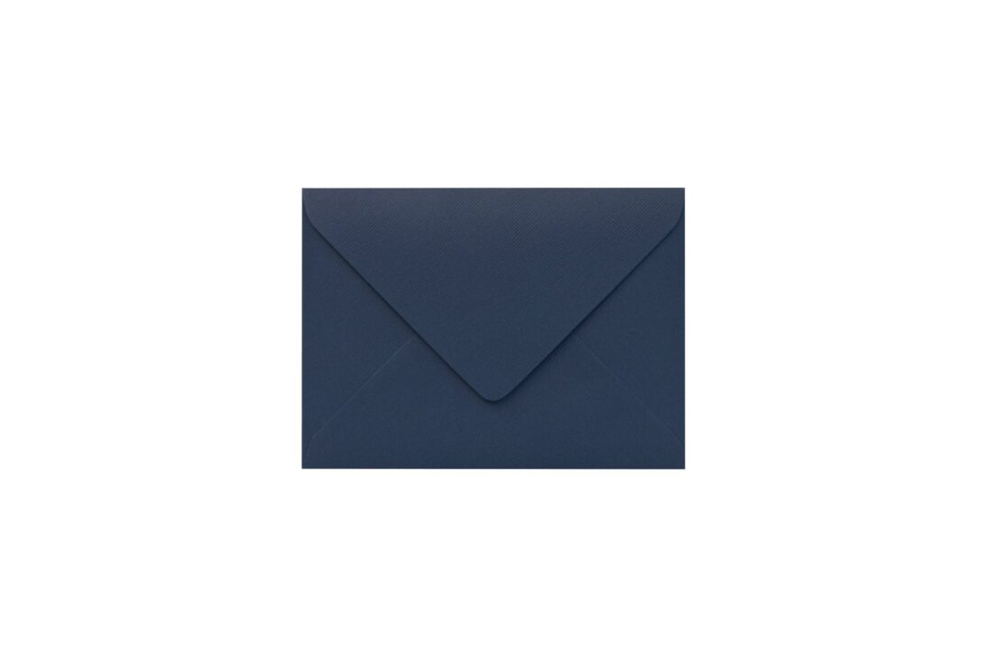 Φάκελος 9,5x13 navy blue γκοφρέ γραμμωτός