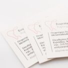 Λεπτομέρεια Επαγγελματικής κάρτας (business card) σε χαρτί βελούδο 280γραμ. με εκτύπωση μίας όψης μελάνι διχρωμία