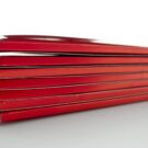 Folder A4 με εκτύπωση μελάνι κόκκινο και ράχη_Λεπτομέρεια από την πλαϊνή πλευρά
