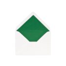 Φάκελος 7,5x11 λευκό γκοφρέ σταυρωτό (οριζόντιες&κάθετες γραμμές) με εσωτερική επένδυση (φόδρα) πράσινο ματ_κωδικός 00320