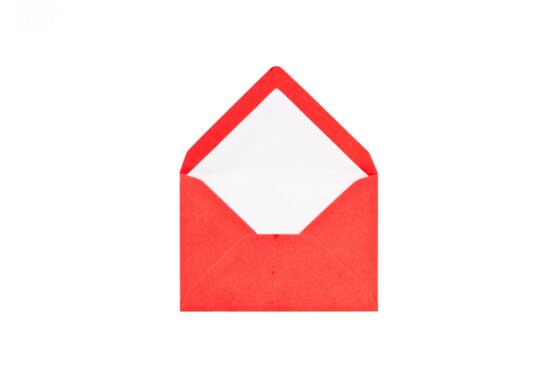 Φάκελος 7,5x11 κόκκινος λείος με εσωτερική επένδυση (φόδρα) λευκό λείο_κωδικός: 00330